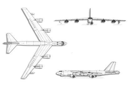 B-52 Stratofortress trittico